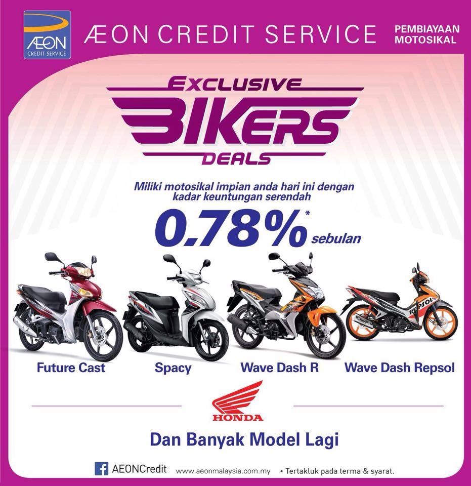 V Power Motor Aeon Credit Services Honda Motorcycle Promotion